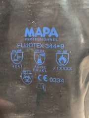 Mapa Professional Fluotex 344 Size 9 Fluoroelastomer Gloves