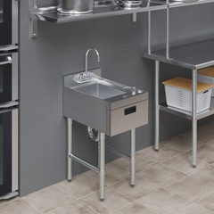 22 in. x 15 in. Underbar Hand Sink with Soap and Towel Dispenser