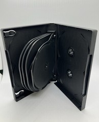 ONE NEW TOP QUALITY 1.25″ MULTI-11 DISC DVD CASE, BLACK, 8” EXTRA LONG, DH11-L
