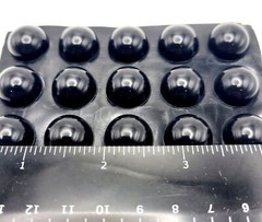 3/4″ Round Stick on Rubber Equipment Feet Bumpers 3/8″ Tall 3M Adhesive Pads