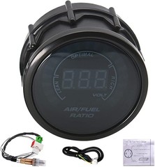 52mm Air Fuel Ratio Gauge AFR LED Digital Display + Narrowband O2 Oxygen Sensor