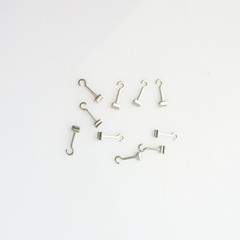 10 Pcs Dental Orthodontic Crimpable Hook Long/Medium/Short/Stop Stainless Steel