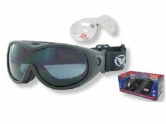 G V All-Star Interchangeable Goggles & Lens Kit Black Frame Clear Smoke Lens