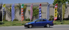 Now Open (red/yellow) 15′ Feather Banner Swooper Flag Kit with pole+spike