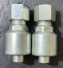 Gates G25170-1212 12G-12FJX Lot Of 2 Hydraulic Mega-Crimp Coupling