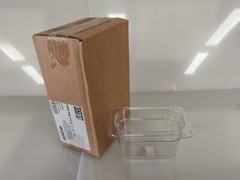 Polycarbonate Food Pan 1/9 Size, 4″ Deep – Clear (6 in pack)