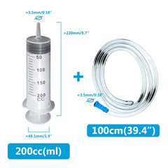 Multifunction 100Ml-550Ml Syringe Large Capacity with 100Cm Hose Pump Measuring