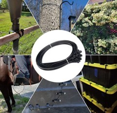 100 PACK! 18″ Heavy Duty Zip Cable Ties, 180lbs, Fencing Fence Garden Tree Wraps