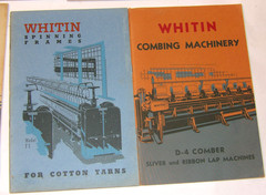 7 VINTAGE 1928-1940 WHITIN TEXTILE MACHINERY ILLUSTRATED CATALOGS! FOR COTTON!
