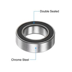 20pcs MR106-2RS 6x10x3mm Chrome Steel Mini Bearing Double Sealed ABEC3