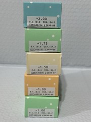 Hubble Total 150 pcs Contac Lenses In Solution. -1.00 / -1.50 / -1.75 / -2.00