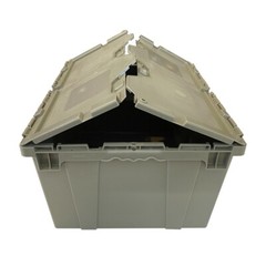 UBMOVE Handheld Attached Lid Container 21.9″ x 15.3″ x 17.2″ Gray