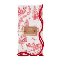 Mud Pie Embroidery Check Napkin Toile 18 X 18 42800125