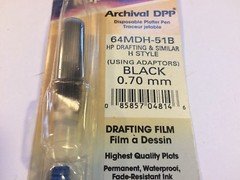 Rapidoplot Archival DPP HP Drafting & Similar H Style Black 64MDH-51B 0.70mm