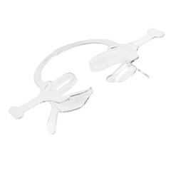 10Pcs Dental C-Shape Mouth Opener Intraoral Lip Cheek Retractor with Handle Wing