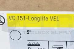 BOX OF 600 NEW SEALED HERMES VC 151 LONGLIFE VEL VELOUR BACKED DISC 5”