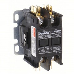 DAYTON Definite Purpose Magnetic Contactor: 2 Poles, 208-240V AC, 25 A, Non-Reve