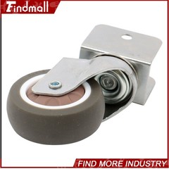 Findmall 4 PCS 2″ U-Bracket Shaped Caster Wheels (2 With Brake & 2 Without)
