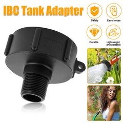 20X 275 330 G IBC Tote Adapter 2 NPT (NPS) Fine Thread x3/4 Male Garden Hose US