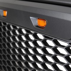 ABS Upper Front Grille Charcoal Amber LED 02-05 Ram 1500 2500 3500