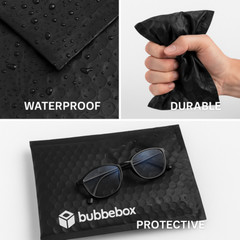 #0 Poly Bubble Mailers 6.5×10 Black Padded Shipping Envelopes for Small Business