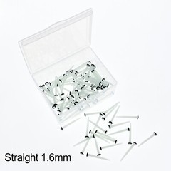 100 Pcs Dental Endo Quartz Fiber Post Straight/Screw Restorative Posts 1.0-1.8mm