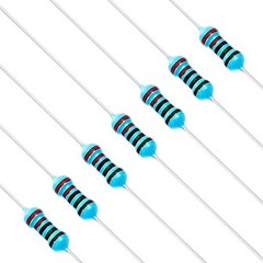 100 Pieces 2.2K Ohm Resistor 1/4W Metal Film Fixed Resistor Precision Tolerance