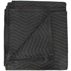 6 Pack Moving Blankets 80″ x 72″ Pro Economy Black Shipping Furniture Pads