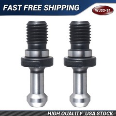 2pcs High Quality BT40 Pull Stud Retention Knob CNC Milling M16 45 Degrees