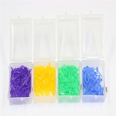 400 Pcs Dental Disposable Plastic Wedge With Hole All 4 Sizes Wave Shape Wedge