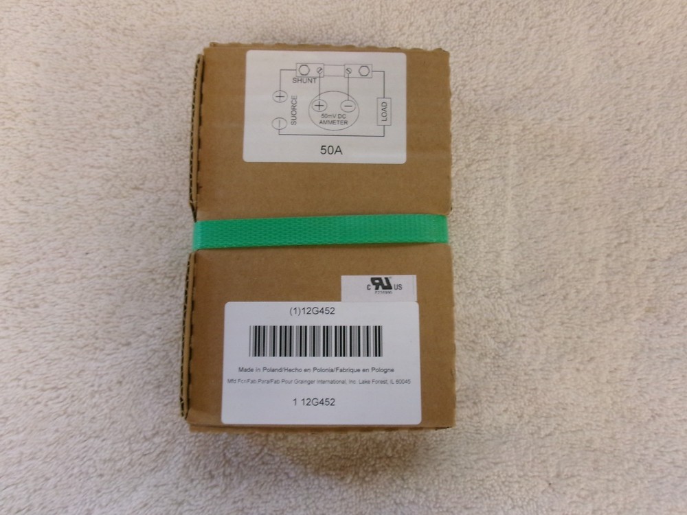 NIB Grainger MAXIMUM BOLT TORQUE 50 INCH POUNDS 50A 12G452