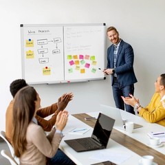 36 X 24 inches Magnetic Dry Erase Board with Aluminum Frame, Office