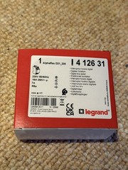 Legrand AlphaRex Digital Timer 412631 D21 230V 50/60Hz (B321) w/ IP30 Wall Box