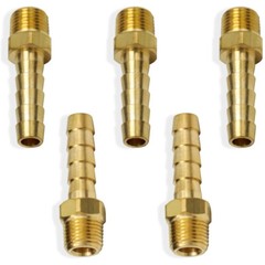 5pcs Hose Barb Fittings 1/4″ Barb To 1/8″ NPT Male Thread Air Hose Fitting