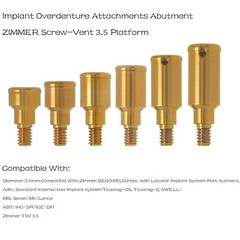 US Locator Abutment 3.5/4.5mm Retention Cap Inserts Tool for Zimmer Mis 1-5.0mm