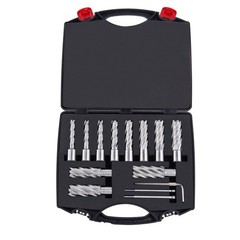 Uimoso Annular Cutter Set HSS Magnetic Drill Bits 13 PCS Weldon Shank 2″ Depth
