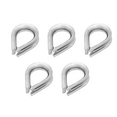 PHITUODA M6 Stainless Steel Thimble for 1/4″ Wire Rope Cable