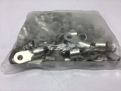 100 NEW Tyco/AMP 320383 / MS20659-113 Mil-Spec Uninsulated Ring Tongue Terminal