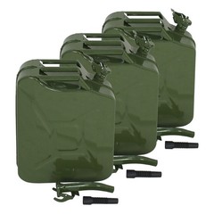 Jerry Can Gasoline Oil Army Army Backup Metal Steel 5 Gallon 20L Tank 3X