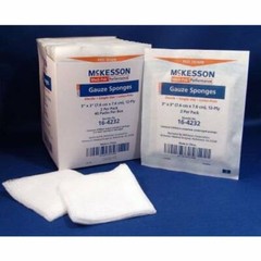 McKesson Non-Woven Sponge Polyester / Rayon 4-Ply 3 X 3 In, Pack of 200