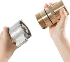 NEW 1″ NPT Wet-Line Wing Nut Hydraulic Quick Disconnect Coupler / Coupling Set
