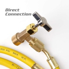 Automotive Grade R134a AC Can Tap with Tank Adapter for Charging Hoses
