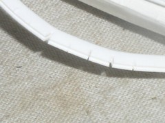 100 FT RICHCO ESSENTRA SPGS-1 WHITE FLEXIBLE GROMMET STRIP EDGING EDGE PROTECTOR