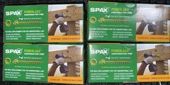Lot Of 4 SPAX Powerlags For Structural Wood To Wood Connection 1/4″ x 6″ 50 Pcs