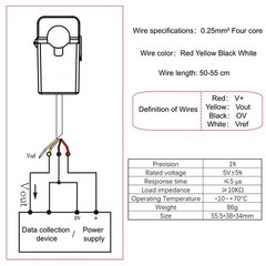SazkJere HSTS016L Hall Sensor Hall Switch 10A/20A/30A/100A/200A /2.5±0.625V/+…