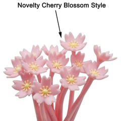 35 PCS Cherry Blossom Gel Pen Romantic Flower Pen Soft Silicone Black Ink for…