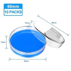 60/90/100mm Glass Petri Dishes with Lids Autoclavable Lab Petri Plates Reusable