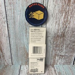 Noted By Post-It 3CT Yellow/Gray/Charcoal Felt Tipped Colored Pen 3ct