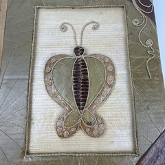 Handmade Costa Rica Journal Large 14×11¾ Butterfly Leaf Cover Eco Artisan Book