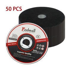 50 Pack Cut Off Wheels 4-1/2 inch Thin Metal & Stainless Steel Cutting Wheel